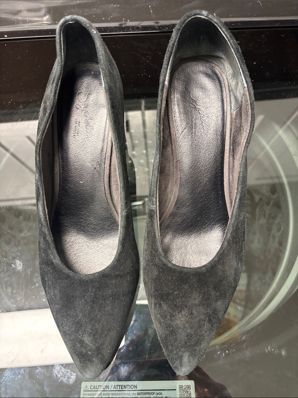Black Seychelles Suede Pointed-Toe Women's Pumps